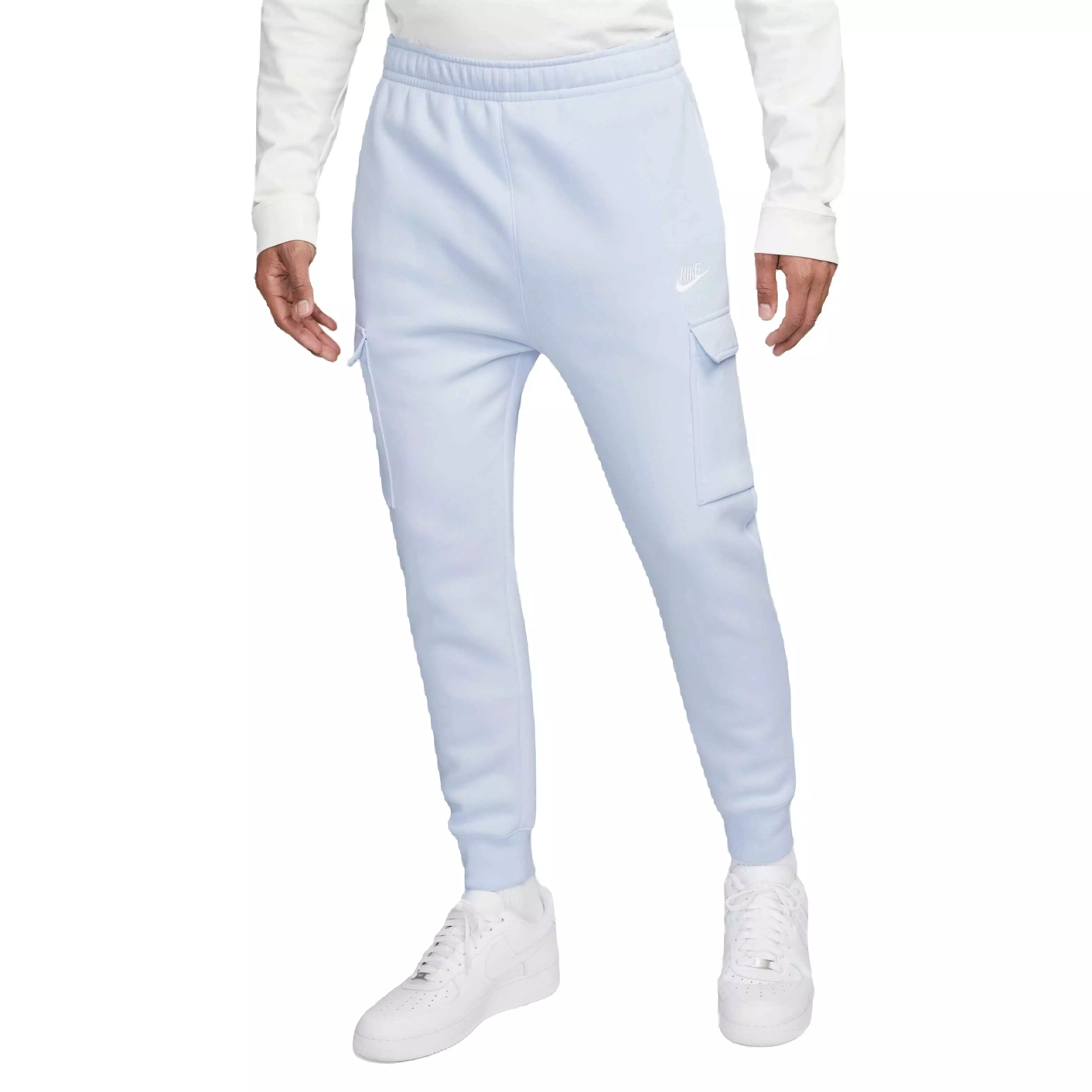 Nike club fleece cargo joggers outlet blue